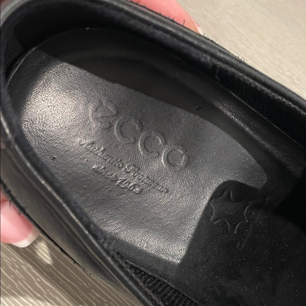 Ecco Black Leather Loafers - Picture 5 of 12